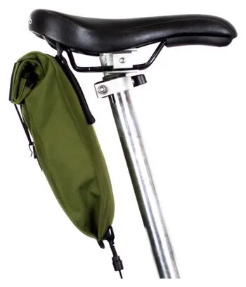 Borsa da sella Restrap City grande per bici pieghevole verde oliva