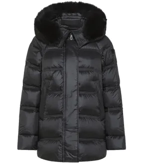 Brand PEUTEREY Peuterey Giubbino Takan Mqs 03 Fur Grigio Nero Donna
