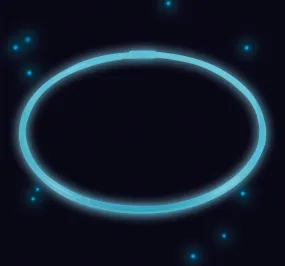 Collana Power Glowstick 51cm Blu